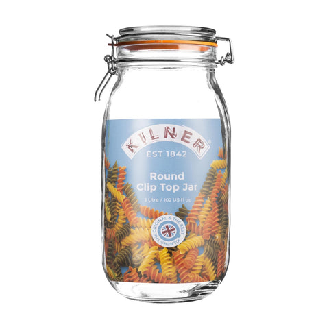 Round Clip Top Jar 3 Litre
