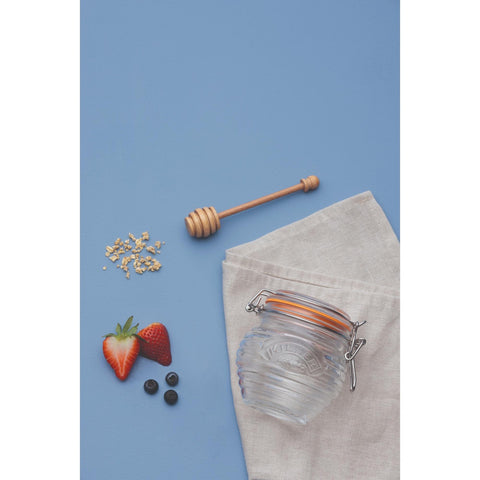 Honey Pot & Drizzler Spoon 400Ml