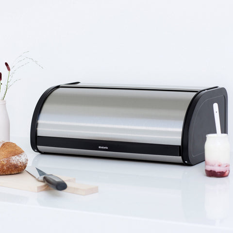 Bread Bin Roll Top Large - FPP Matt Steel