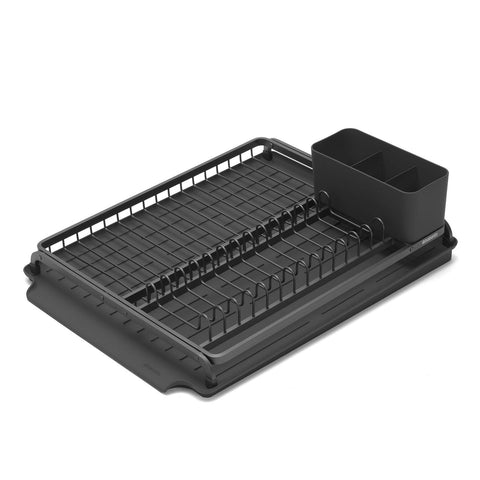 Dish Drying Rack Dark Grey + Microfibre Cleaning Pads Gift w/ Purchase