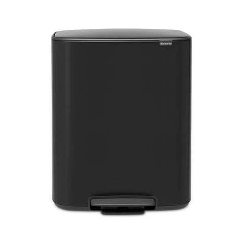 Bo Pedal Bin 2 X 30L - White