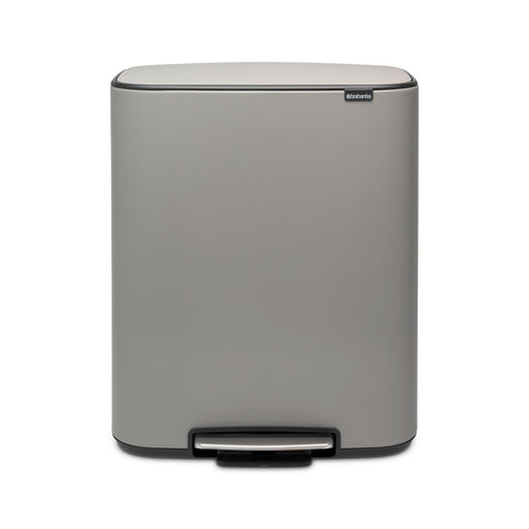 Bo Pedal Bin 2 X 30L - White