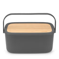 Fall Front Bread Bin - Dark Grey