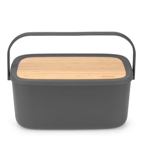 Fall Front Bread Bin - Dark Grey