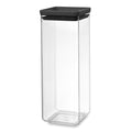 Stackable Square Canister  Dark Grey Lid