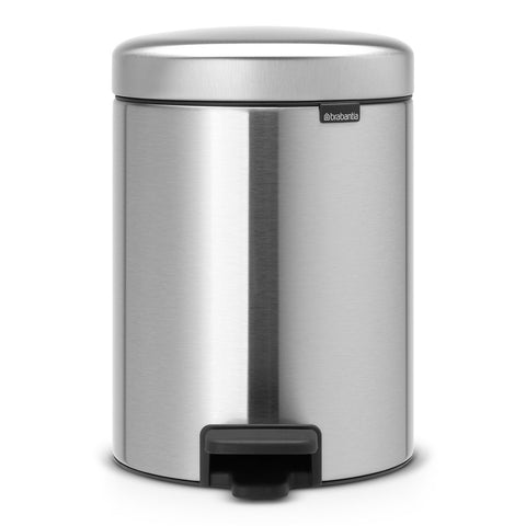 Newicon Pedal Bin, Recycle 2X2L - Matt Steel