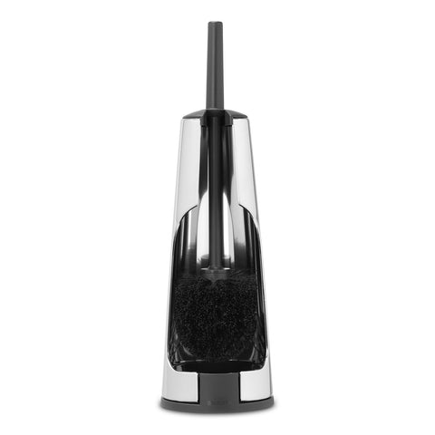 Toilet Brush & Holder - Matt Steel