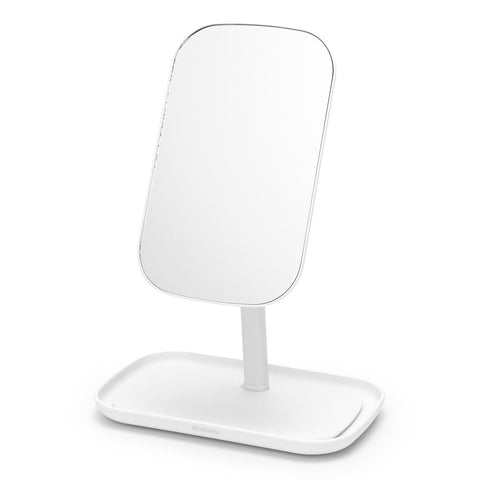Mirror with Storage Tray White