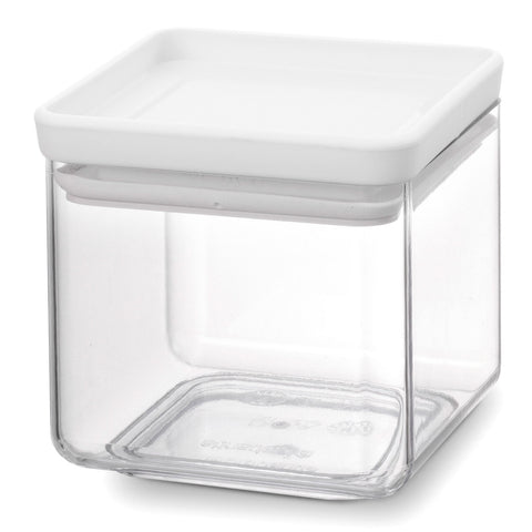 Stackable Square Canister 0.7L Light Grey Lid