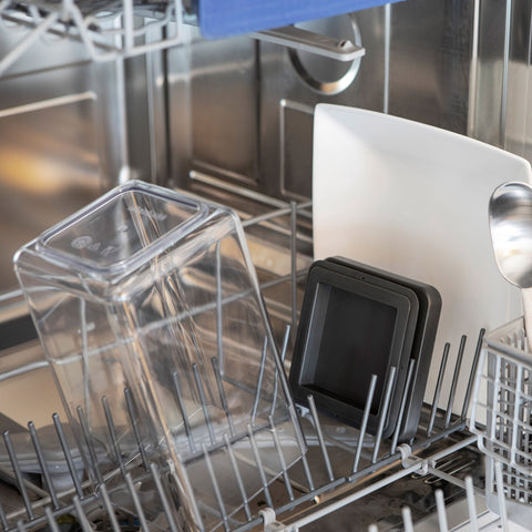 Stackable Square Canister 1.6L - Light Grey Lid