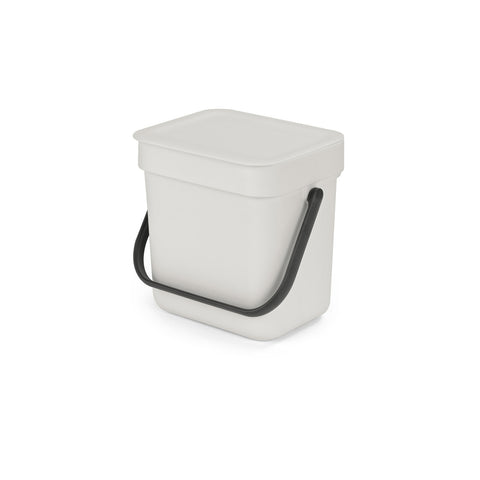Waste Bin Sort & Go 3L - Light Grey