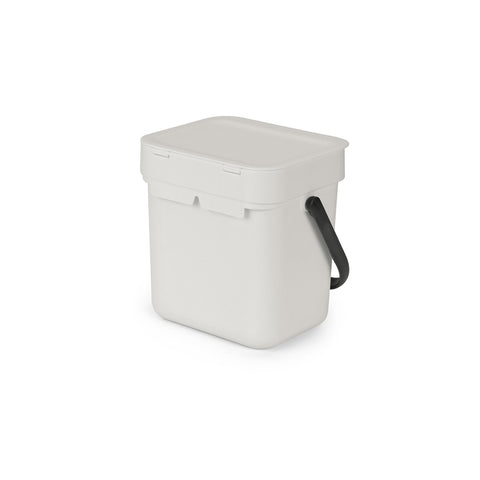 Waste Bin Sort & Go 3L - Light Grey