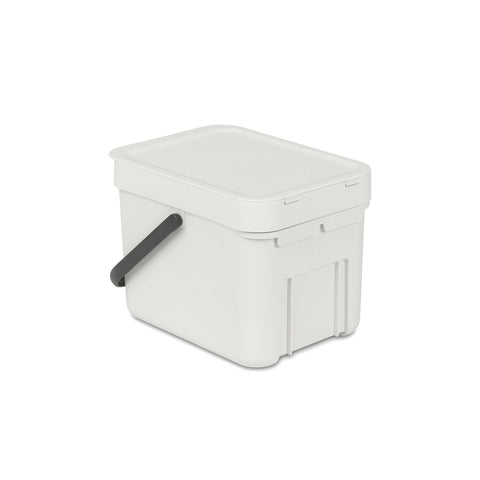 Waste Bin Sort & Go 6L - Light Grey