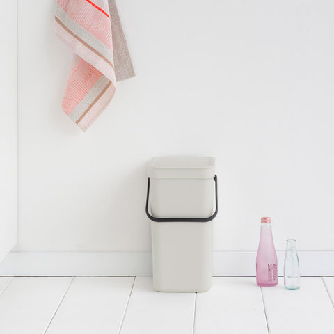 Waste Bin Sort & Go 12L - Light Grey