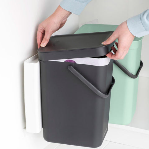 Built-in Bin Sort & Go 2 x 12L - Jade Green