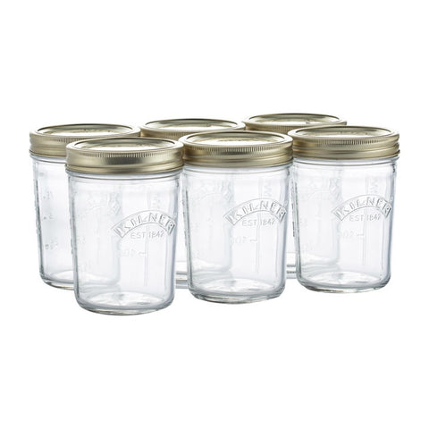 Wide Mouth Preserve Set Of 6 350ml