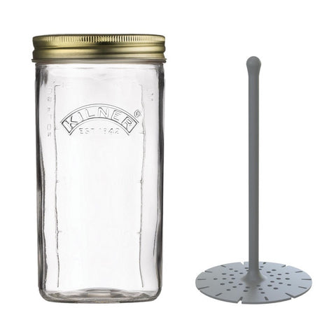 Pickle Glass Jar With Lifter 1 Litre