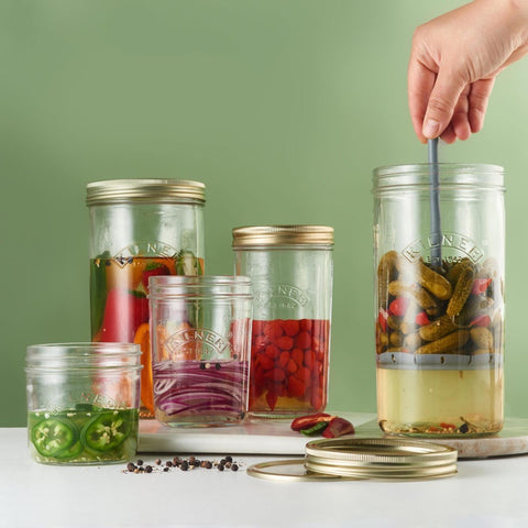 Pickle Glass Jar With Lifter 1 Litre