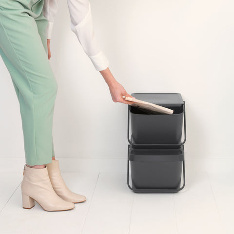 Stackable Bin Sort & Go 20L Grey