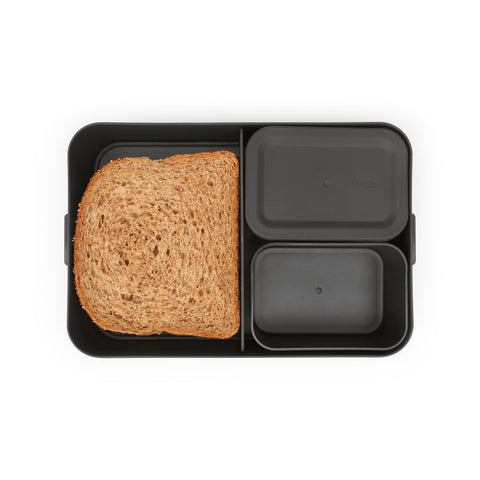 Make & Take Lunch Box Bento Large Dark Grey