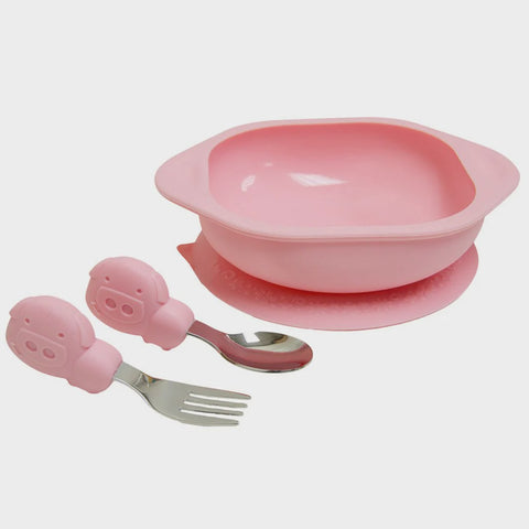Toddler Mealtime Set - Pokey Pink