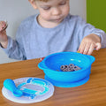 Suction Bowl With Lid - Lucas Blue / Lucas