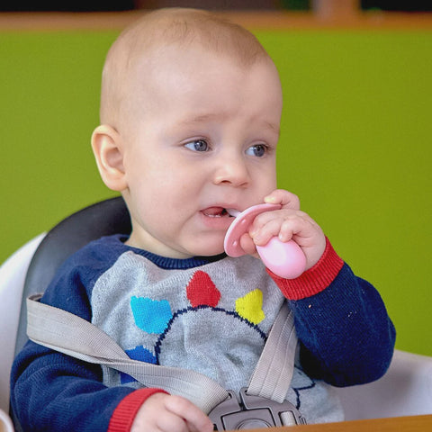 Palm Grasp Toddler Training Toothbrush - Pink