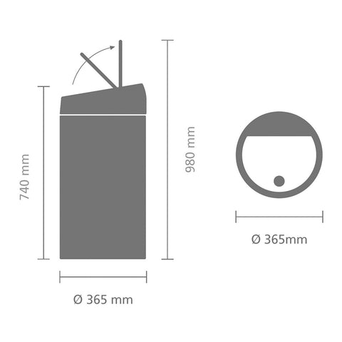Touch Bin Twin Bin Flatback