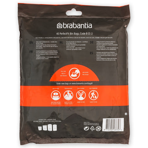 Bin Liner Code B (5 Litre) 40 Bags Dispenser Pack - White