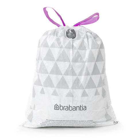 Bin Liner Code C (10-12 Litre) 40 Bags Dispenser Pack - White
