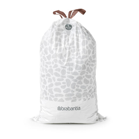 Bin Liner Code L (40-45 Litre) 40 Bags Dispenser Pack - White