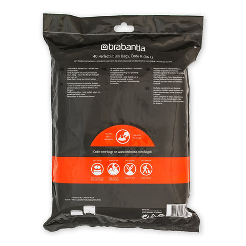 Bin Liner Dispenser Pack Code R 36L (BO) 40 Bags