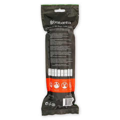 Bin Liner Code F (20L Slimline) 20 Bags