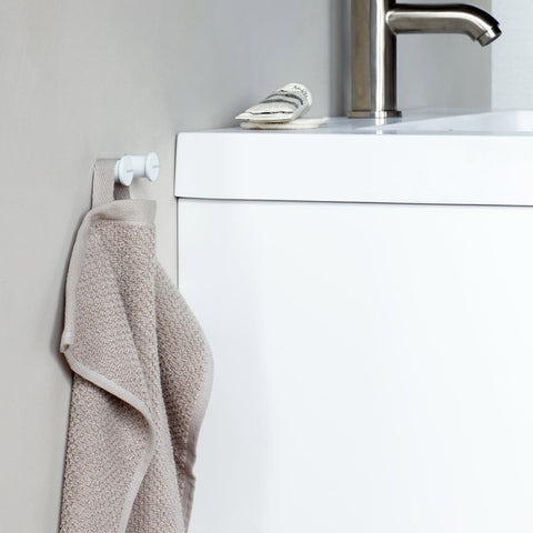 Mindset Towel Hooks Set of 2 Mineral Fresh White