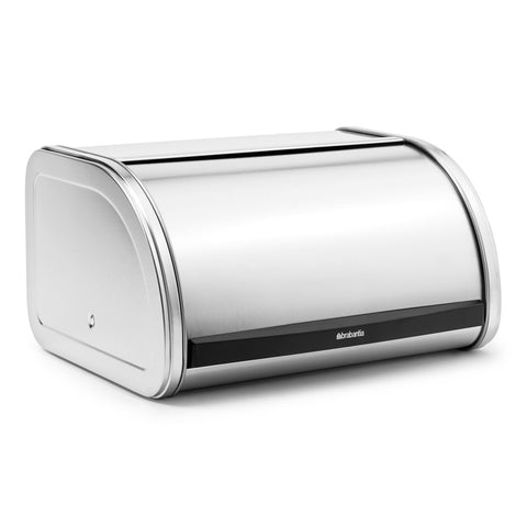 Bread Bin Medium Roll Top Matte Steel