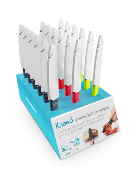 Kneed Knife, Spreader and Scoop in One Open Stock Cdu