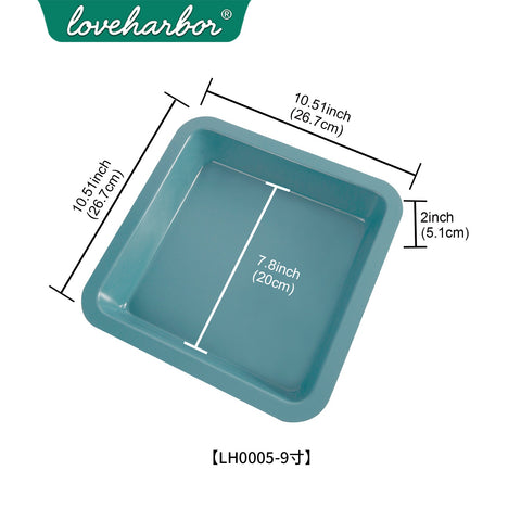 Loveharbor  Green Earth Non-Stick Square Cake Pan