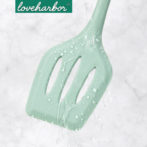 Loveharbor Silicone Slotted Spatula - Green