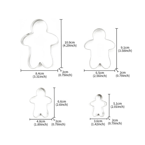 Gingerbread Cookies Cutter Set