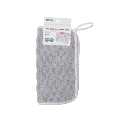 Strip Microfiber Cleaning Towel