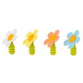 Vigar Flower Power Silicone Assorted Bottle Stopper Display
