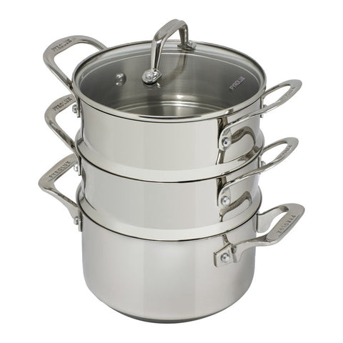 Pyrosteel 3 Tier Steamer Set 18cm