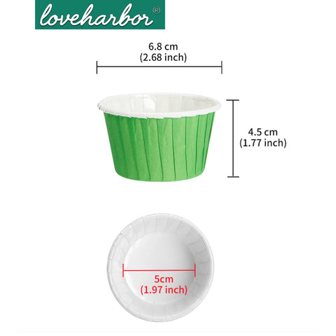 Loveharbor White Muffin Paper Cup