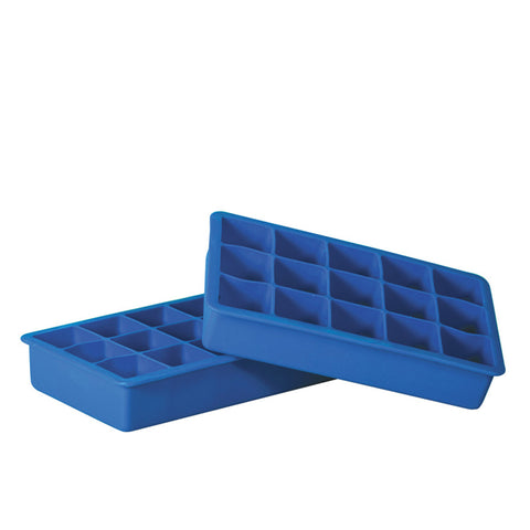 Silicone 15 Cup Square Ice Cube Tray - Set of 2