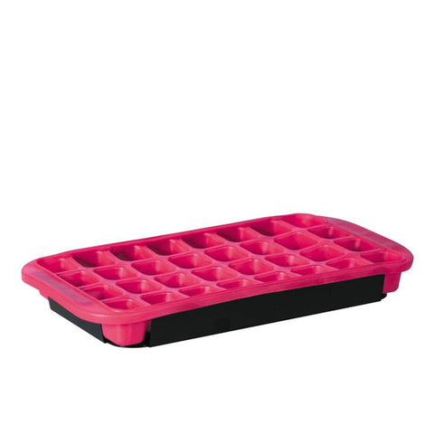 32 Cup Flexible Ice Cub Tray With Base Tray