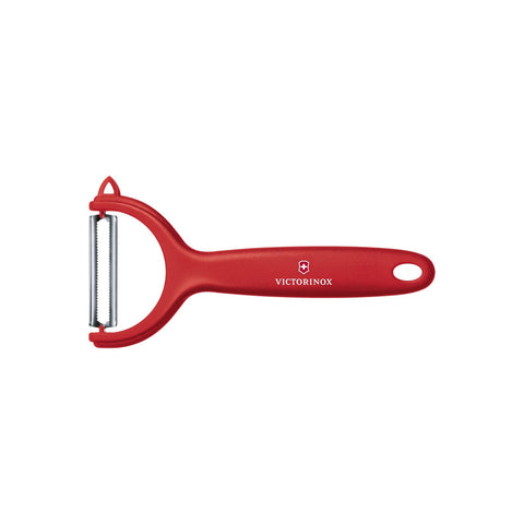 Tomato & Kiwi Peeler Micro Serrated Double Edge / Red