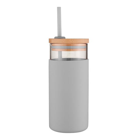 Glass Smoothie Tumbler,580Ml-Grey