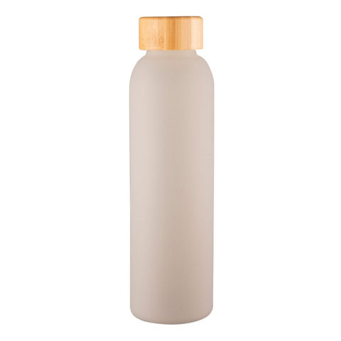 Velvet Glass Bottle 550ml Frosted Grey