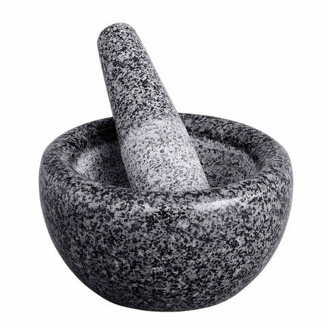 18cm Black Speckled Mortar/Pestle