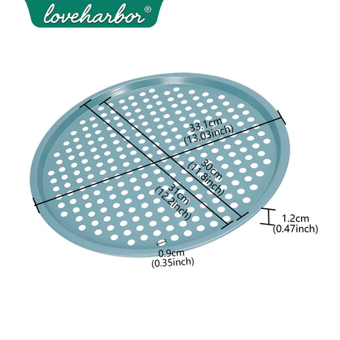Loveharbor Green Earth Non-Stick Pizza Crisper Pan